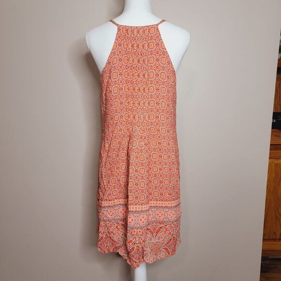 Sanctuary Orange Mosaic Dress Medium - Picture 5 of 8